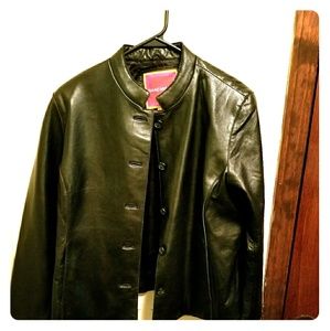 Isaac Mizrahi leather jacket